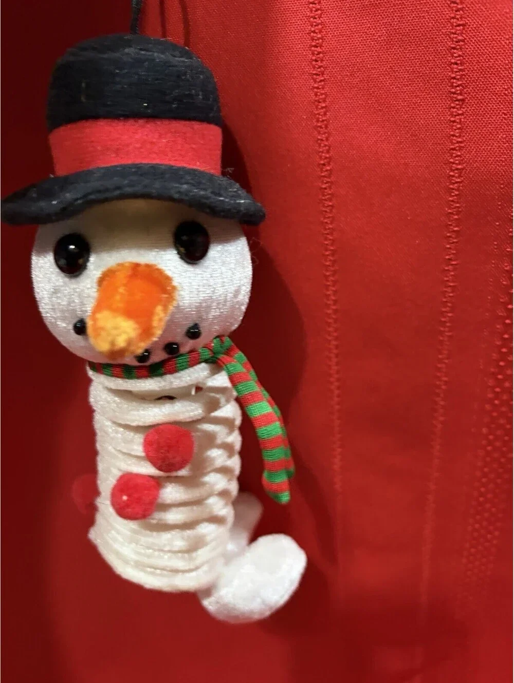 Snowman Slinky Holiday Ornament for Christmas Tree Decor